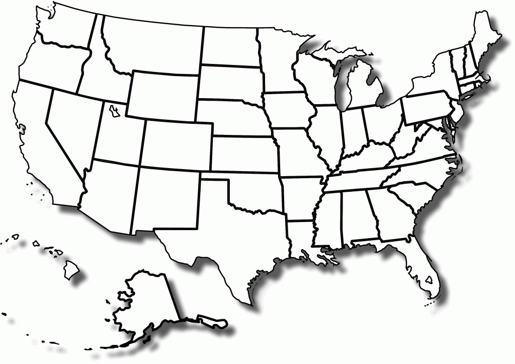 1094 Views | Social Studies K-3 | State Map, Map Outline, Blank - Blank Printable Usa Map