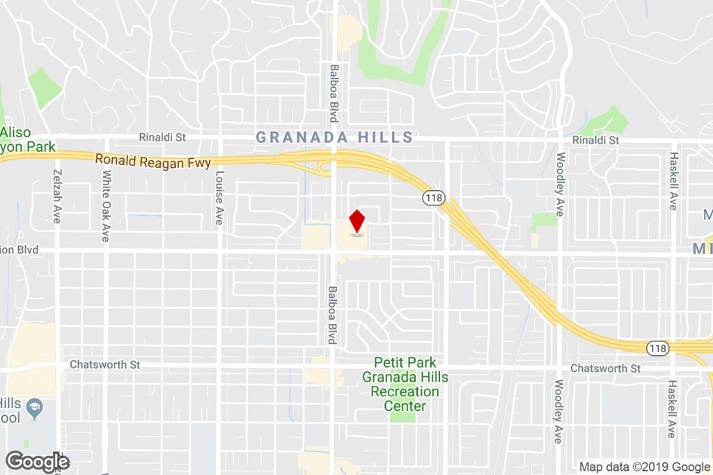 11112-11160 Balboa Blvd, Granada Hills, Ca, 91344 - Storefront - Granada Hills California Map