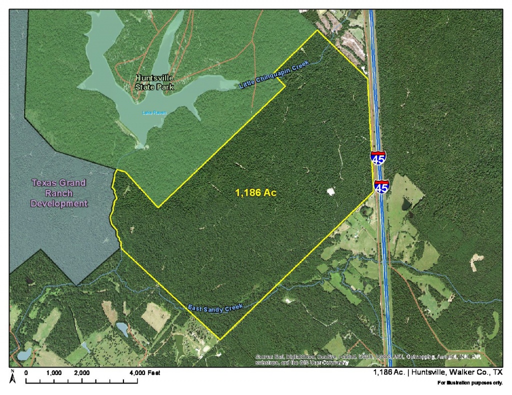 1186 Acres | I-45 Frontage | Homeland Properties - Texas Grand Ranch Map