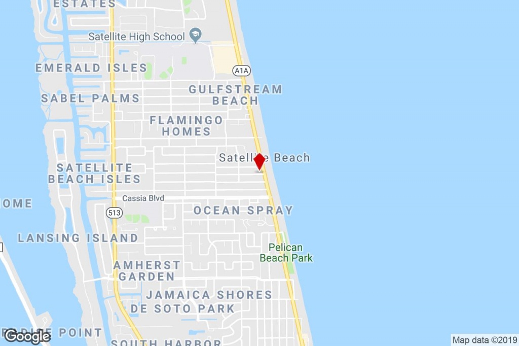 1300 Hwy A1A, Satellite Beach, Fl, 32937 - Commercial Property For - Satellite Beach Florida Map