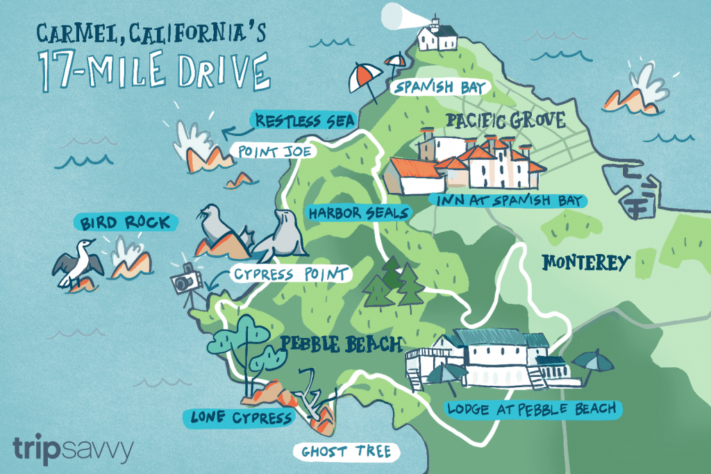 17-Mile Drive - Must-Do Stops And Proven Tips - 17 Mile Drive California Map