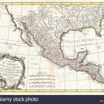 1771 Bonne Map Of Mexico (Texas), Louisiana And Florida Stock Photo   Texas Louisiana Map