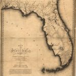 1823, Florida State Map, Florida, United States | Me Likey | Florida   Framed Map Of Florida
