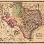 1866 Schönberg's Map Of Texas Historic Map 24X28 #vintage | Family   Antique Texas Maps For Sale