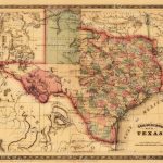 1866 Texas Map Old West Map Antique Texas Map Restoration   Vintage Texas Maps For Sale