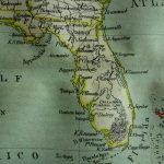 1882 Antique Map Of Florida And Cuba Original Old Dutch Print | Etsy   Vintage Florida Maps For Sale