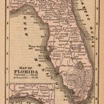 1888 Antique Florida State Map Vintage Map Of Florida Gallery | Etsy   Vintage Florida Maps For Sale