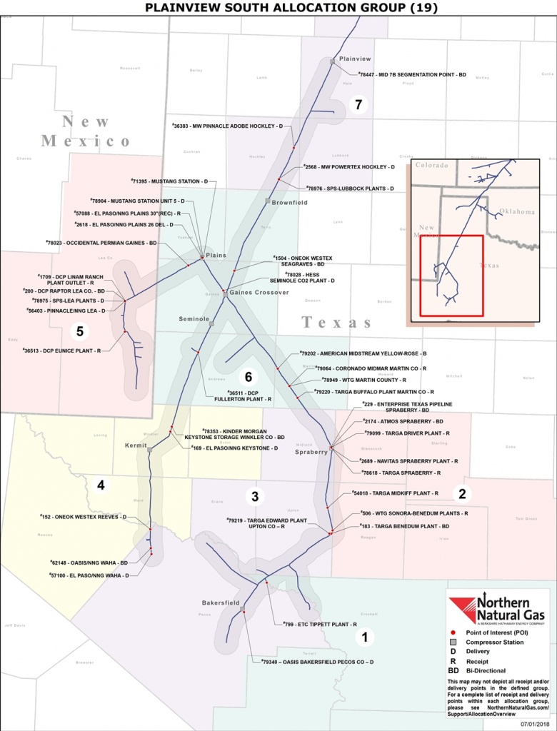 19 Plainview South - Oneok Pipeline Map Texas
