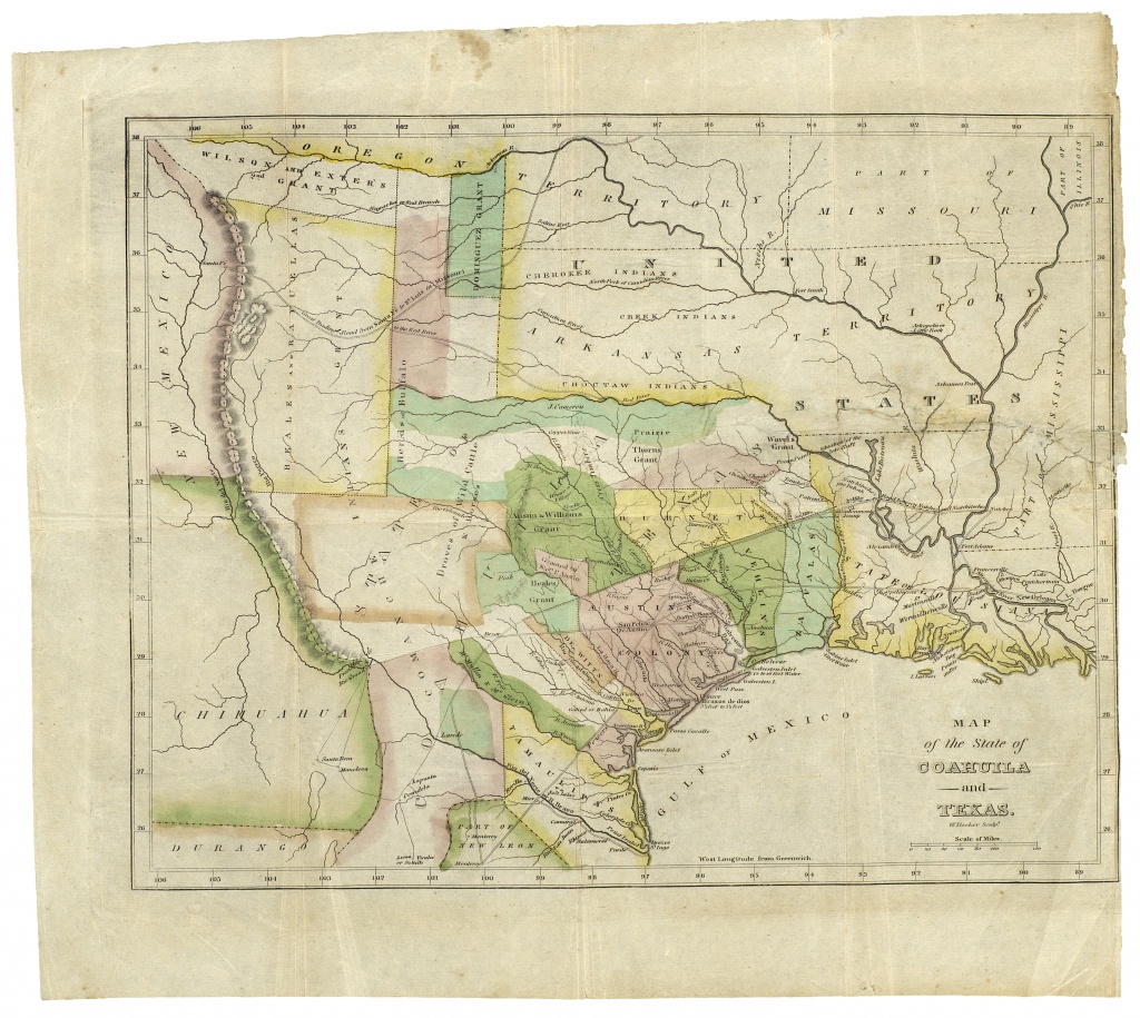 190Th Anniversary Of The Constitution Of The Free State Of Coahuila - Texas General Land Office Maps