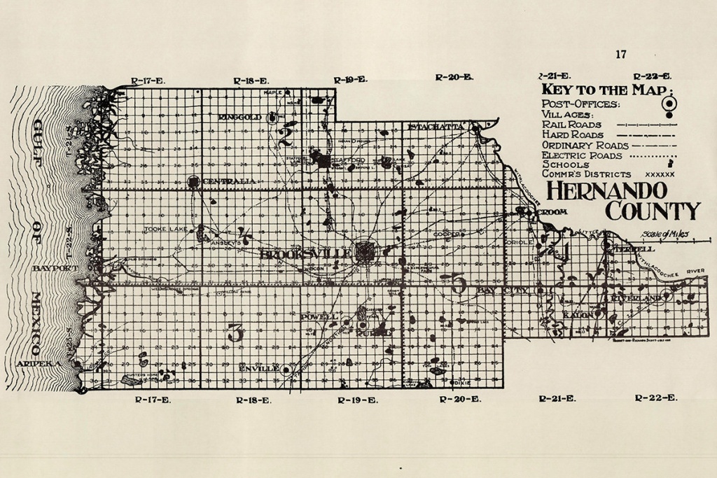 Map Of Hernando County Florida Printable Maps 8179