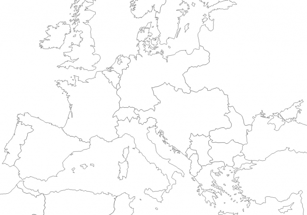 1914 - Outline Map Of Europe | Wwi In 2019 | Europe 1914, Map - Blank Map Of Europe 1914 Printable