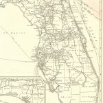 1927 Rare Size Antique Florida Map Vintage Map Of Florida Poster   Vintage Florida Map Poster