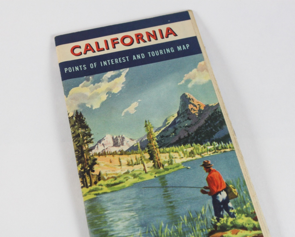1950S California Road Map Book From Chevron Gas And Rpm Motor Oil - California Road Map Book