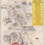 1952 Map Of Old Saint Augustine Florida | 1. Fountain Of You… | Flickr   Where Is St Augustine Florida On The Map