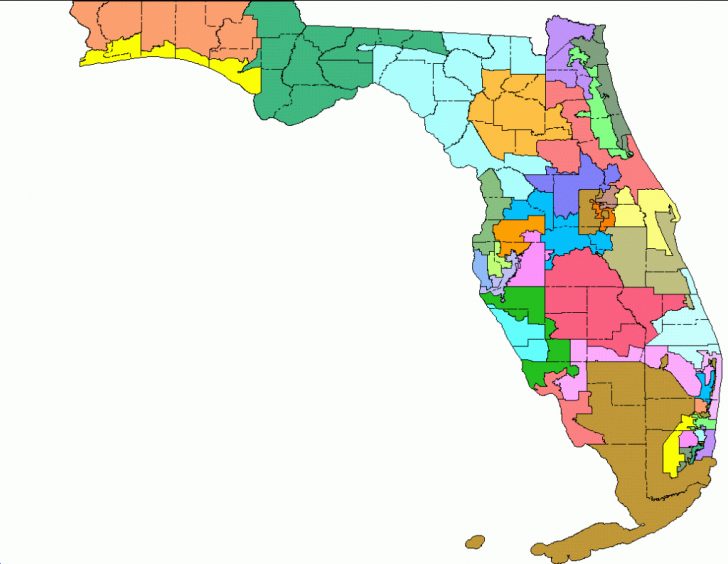 2000 Redistricting - Florida Voting Districts Map | Printable Maps