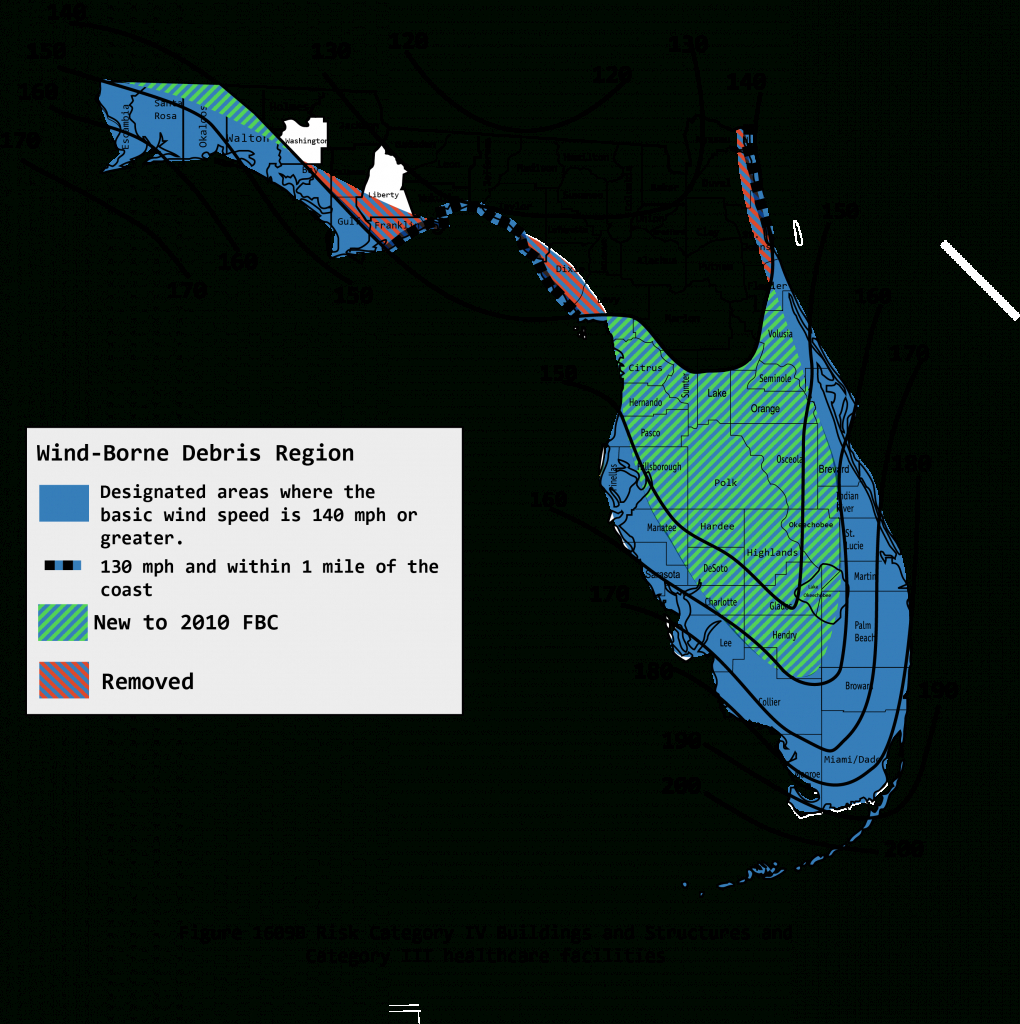 2010 Wind Maps - Florida Wind Zone Map 2017