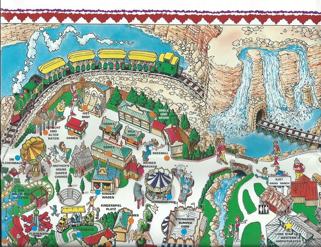 2015 June 6 | 1992 Fiesta Texas, San Antonio Map, Before Six… | Flickr - Fiesta Texas Map