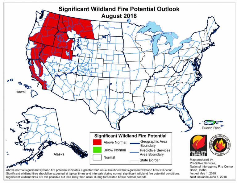 2018 Wildfire Season Wikipedia West Texas Fires Map Printable Maps