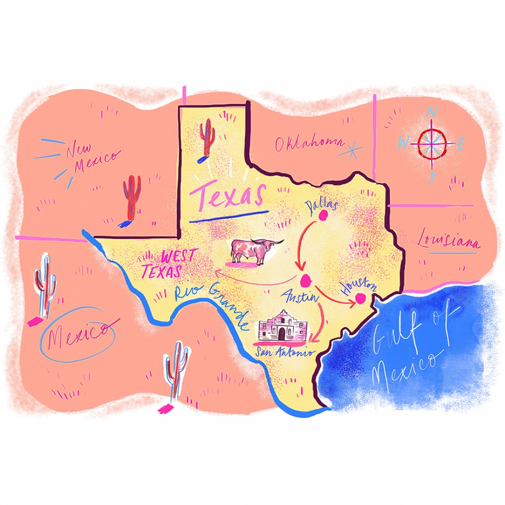 2019 Julyarts Texas Map Metal Cutting Dies For Card Scrapbooking - Texas Map Store Coupon