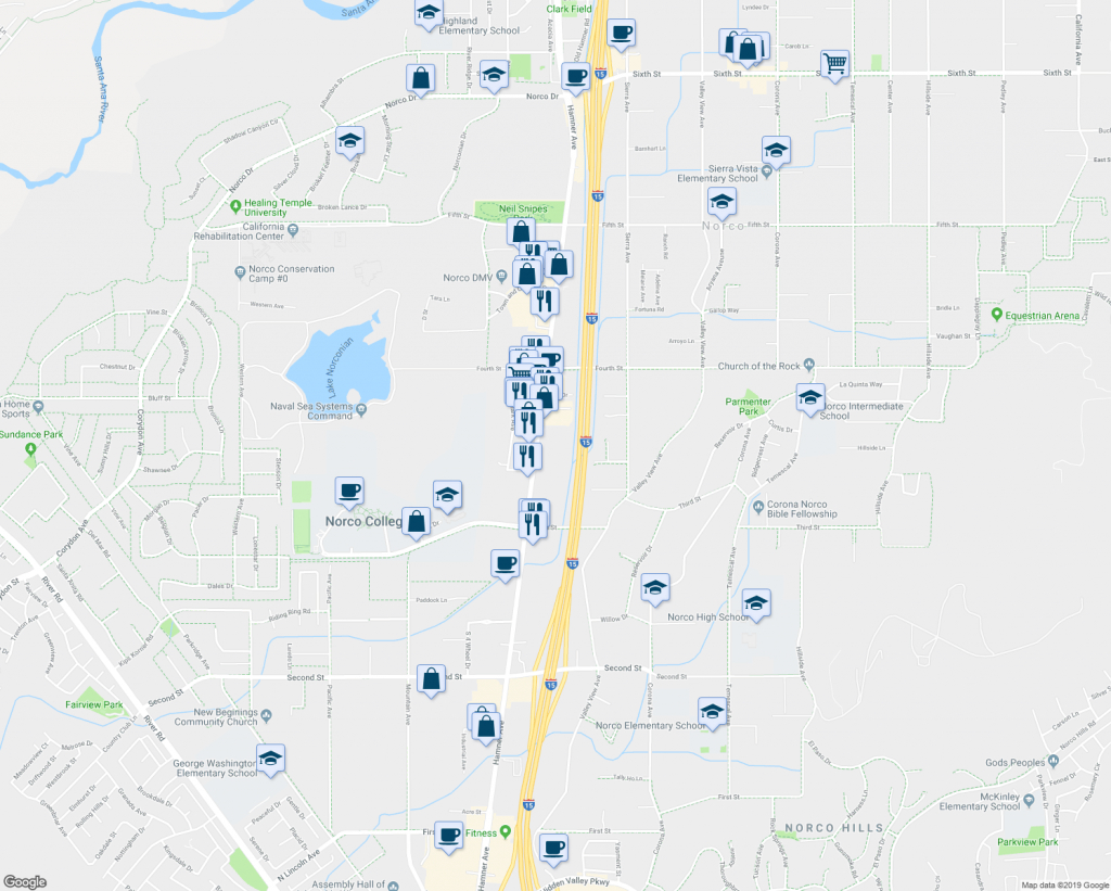 2655 Hamner Avenue, Norco Ca - Walk Score - Norco California Map