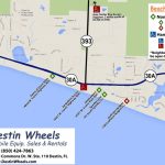 30A & Destin Beach Access   Destin Wheels Rentals In Destin, Fl   Destin Florida Map