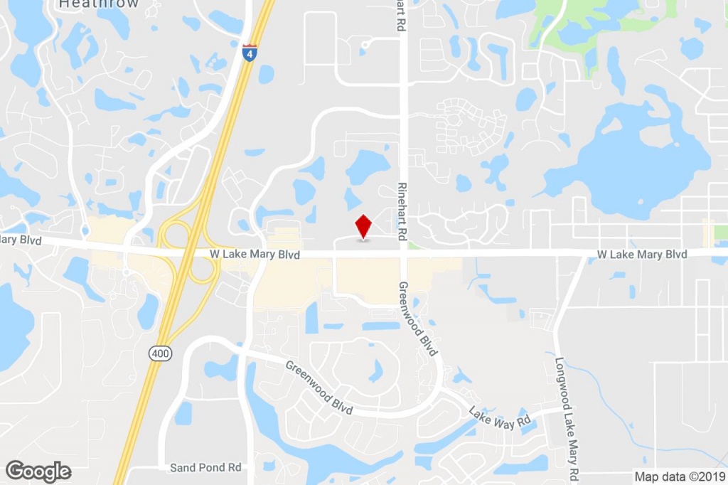 4106 W Lake Mary Blvd, Lake Mary, Fl, 32746 - Medical Property For - Lake Mary Florida Map