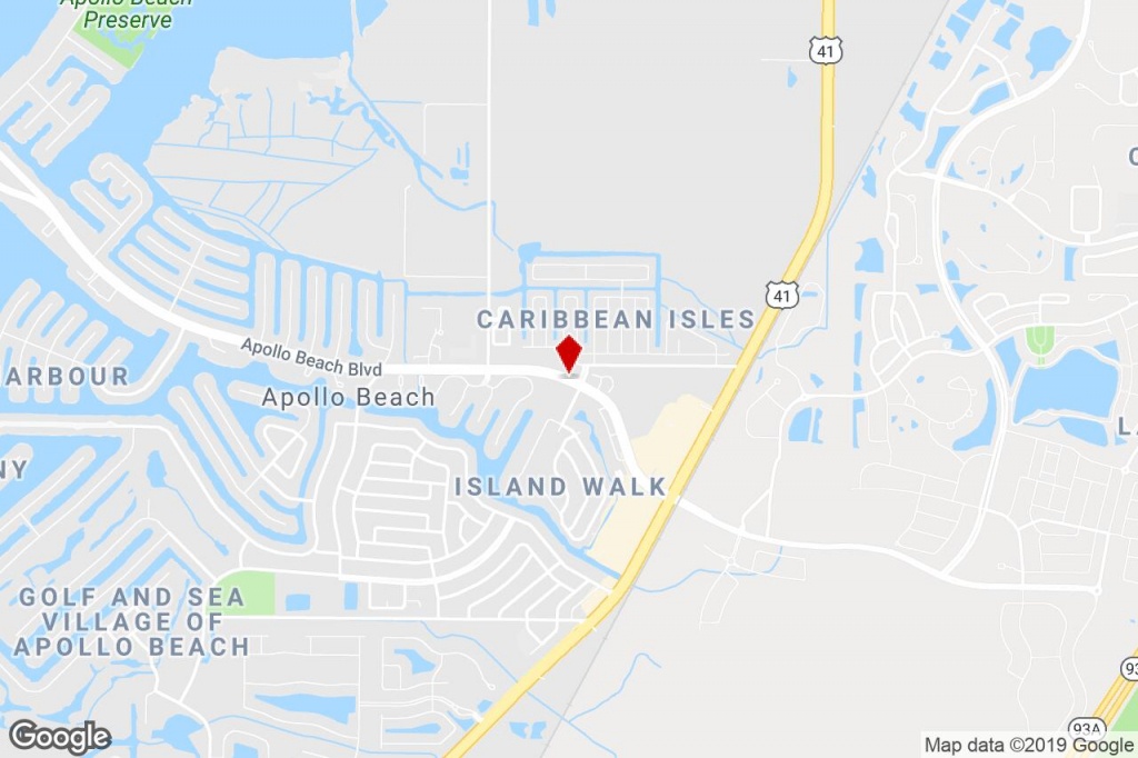 411 Apollo Beach Blvd, Apollo Beach, Fl, 33572 - Executive Suite - Map Of Florida Showing Apollo Beach