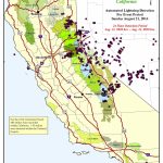 486 Lightning Strikes Hit California On Sunday | Yubanet   Lightning Map California