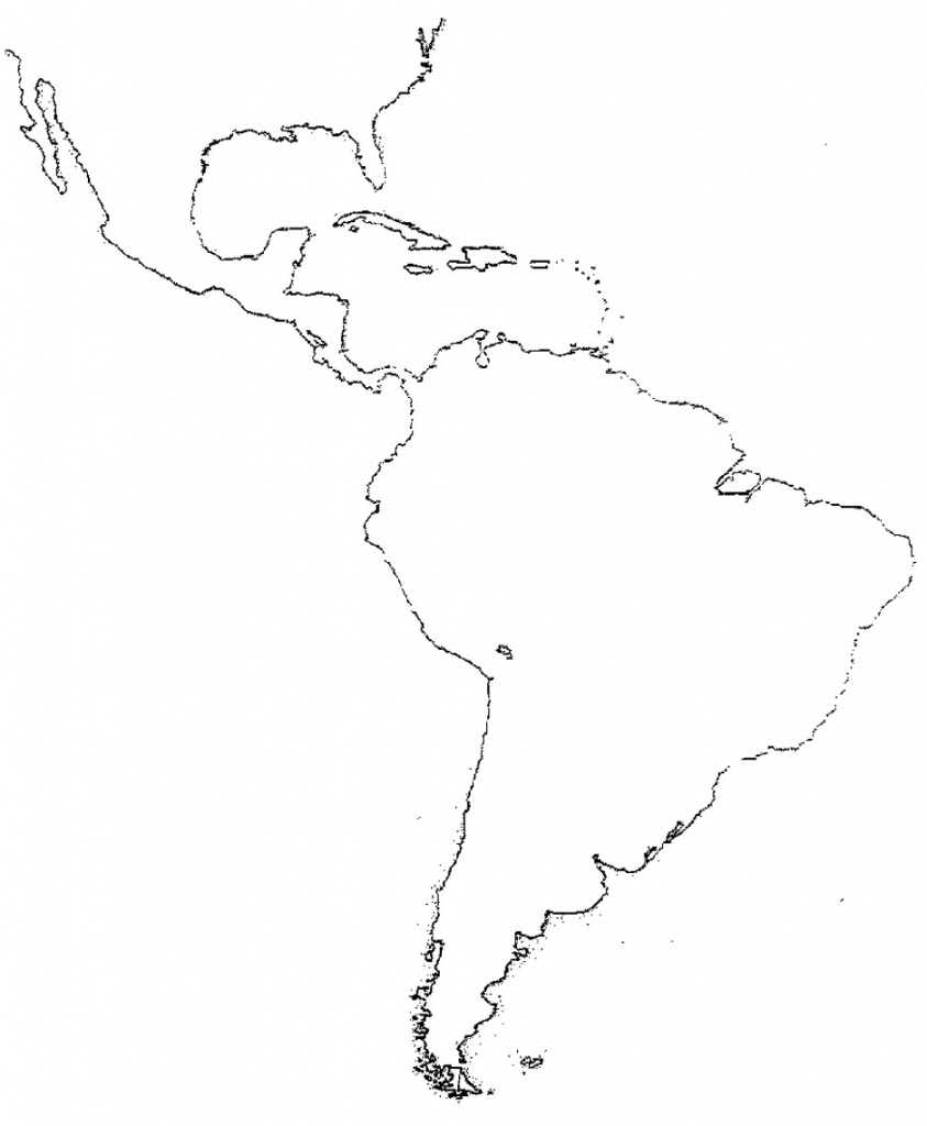 51 Full Latin America Map Study - South America Outline Map Printable