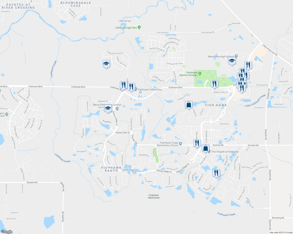 5624 Tanagergrove Way, Lithia Fl - Walk Score - Lithia Florida Map