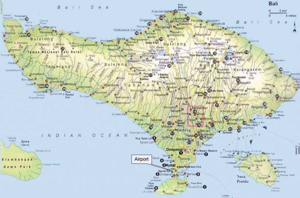 7 Bali Maps - Bali On A Map,regions, Tourist Map And More - Printable Map Of Bali