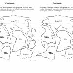 7 Continents Cut Outs Printables | World Map Printable | World Map   7 Continents Map Printable