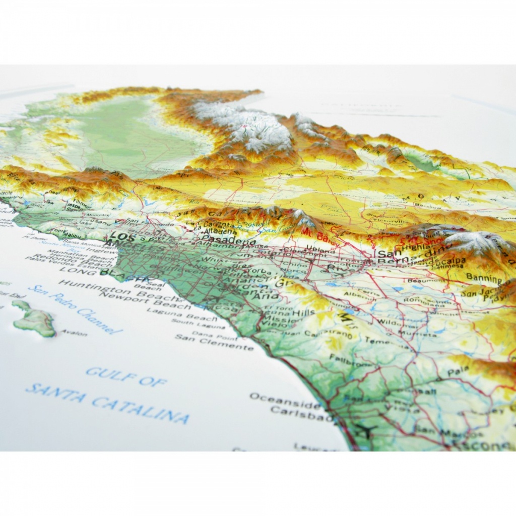 951 - California Raised Relief Map - California Raised Relief Map