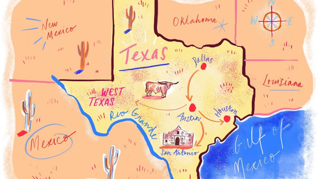 A Comprehensive Guide To Road Tripping Through Texas - Eater - Texas Bbq Trail Map