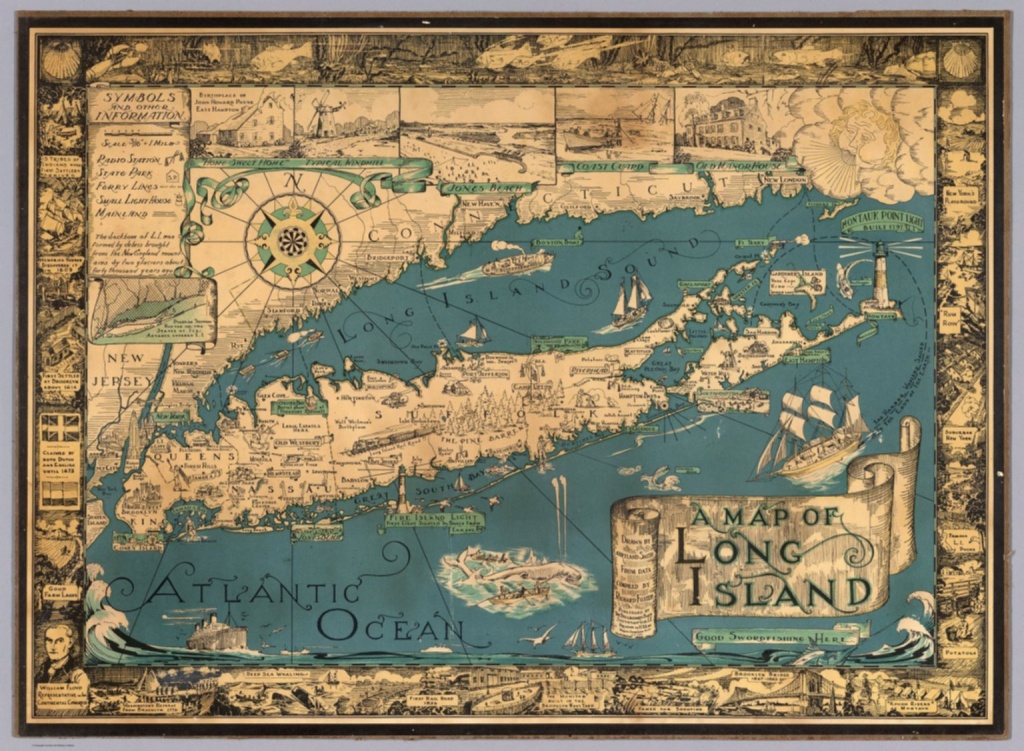 A Map Of Long Island. Drawncourtland Smith From Data Compiled - Printable Map Of Long Island