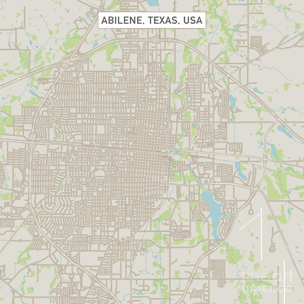 Abilene Texas Us City Street Mapfrank Ramspott - Texas Street Map