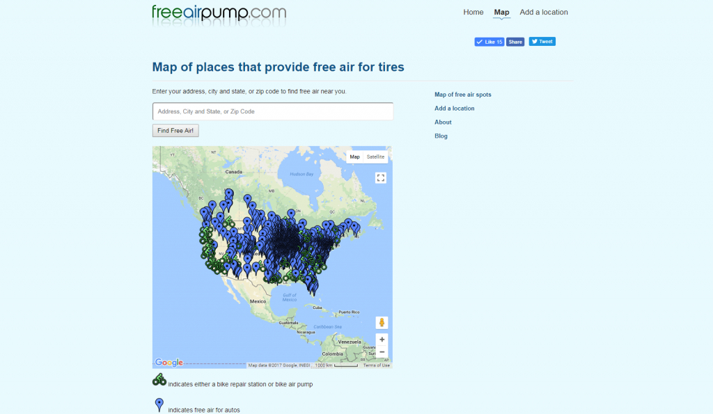 About | Free Air Near Me - Flying J California Map