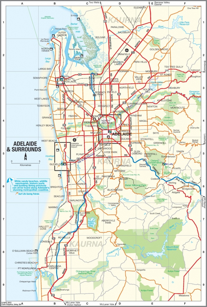 Adelaide Suburbs Map - Printable Map Of Adelaide Suburbs
