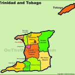 Administrative Divisions Map Of Trinidad And Tobago   Printable Map Of Trinidad And Tobago
