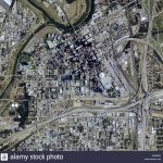 Aerial Map View Above Downtown Fort Worth Texas Stock Photo   Aerial Map Of Texas