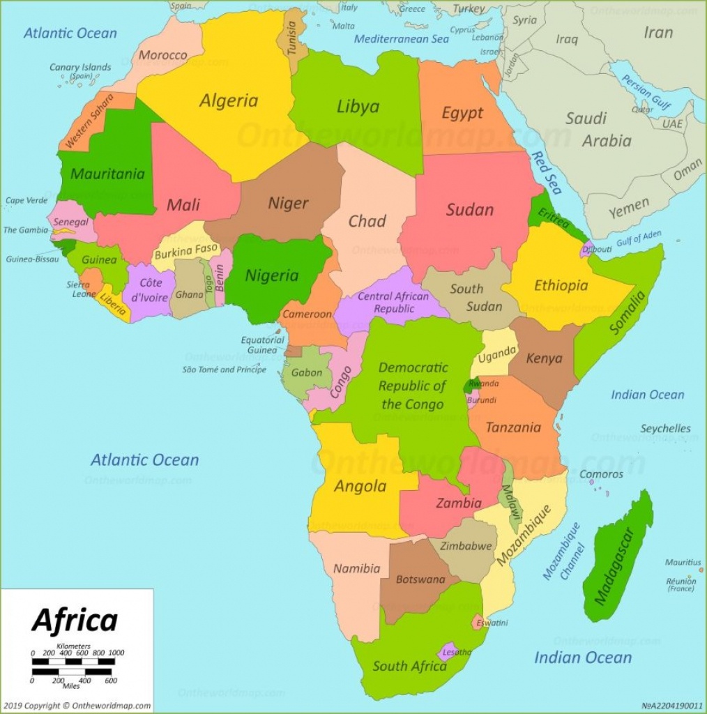 Africa Map | Maps Of Africa - Printable Map Of Africa With Countries