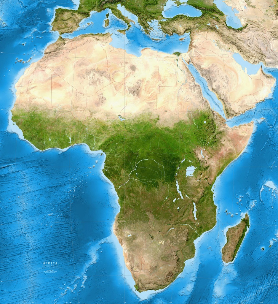 Africa Map Satellite View | Campinglifestyle - Printable Satellite Maps