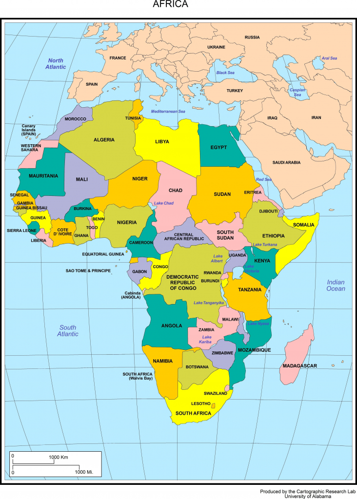 Africa Political Map 2017 Maplewebandpc Printable Political Map Of Africa 
