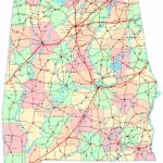 Alabama Printable Map   Printable Alabama Road Map