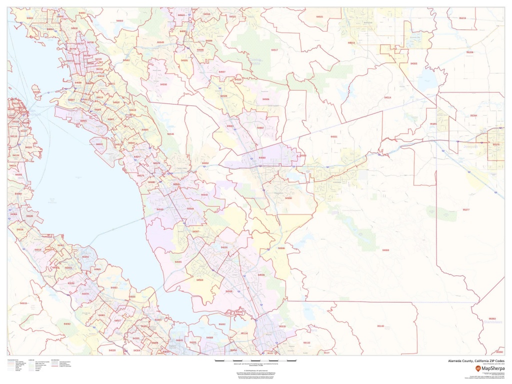 Alameda County Map, California Zip Codes - California Zip Code Map