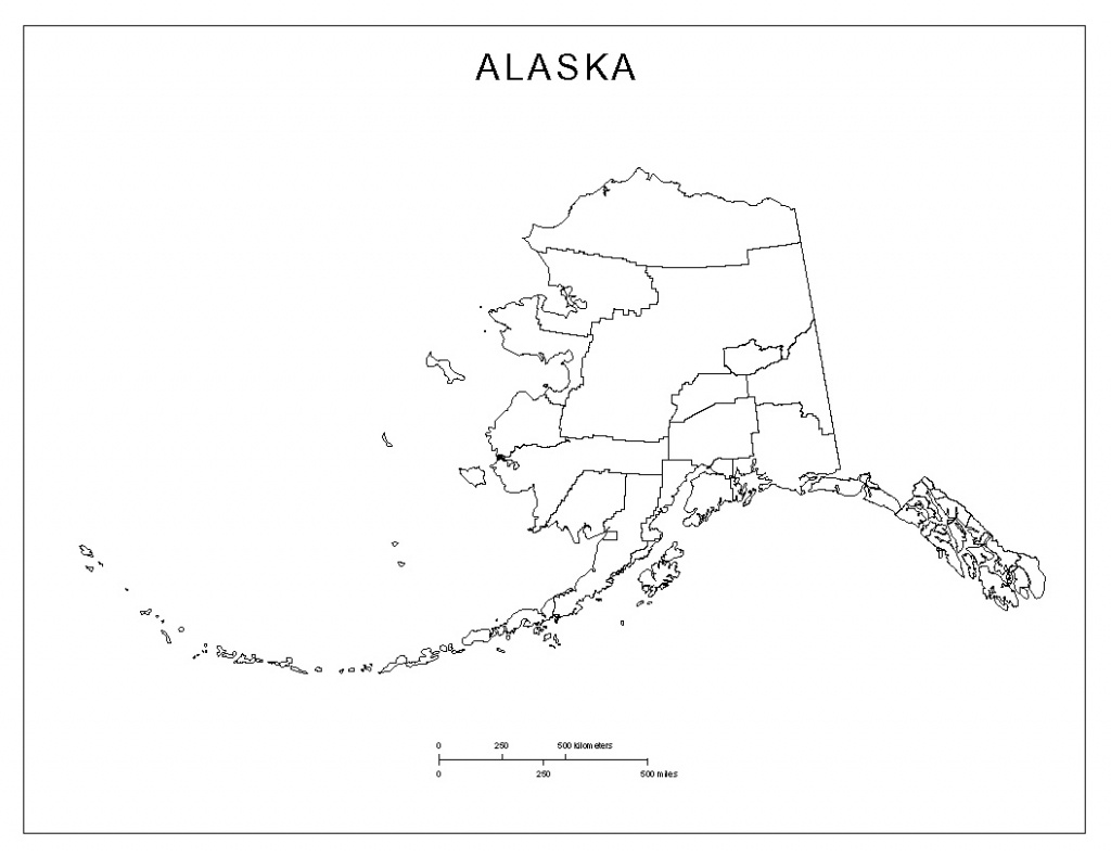 Alaska Blank Map - Alaska State Map Printable