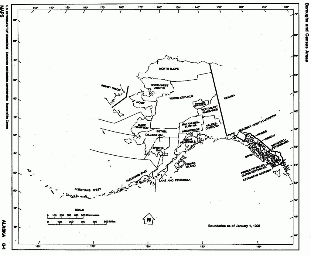 Alaska Free Map - Free Printable Map Of Alaska