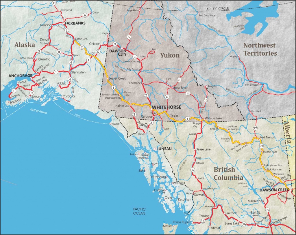 Alaska Maps: The Best City, Town And Highway Maps - Printable Map Of Alaska With Cities And Towns