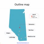Alberta Map Powerpoint Templates   Free Powerpoint Templates   Printable Red Deer Map