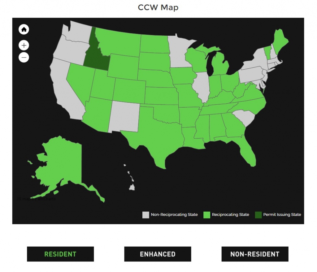 Alien Gear Holsters - Florida Ccw Reciprocity Map 2017